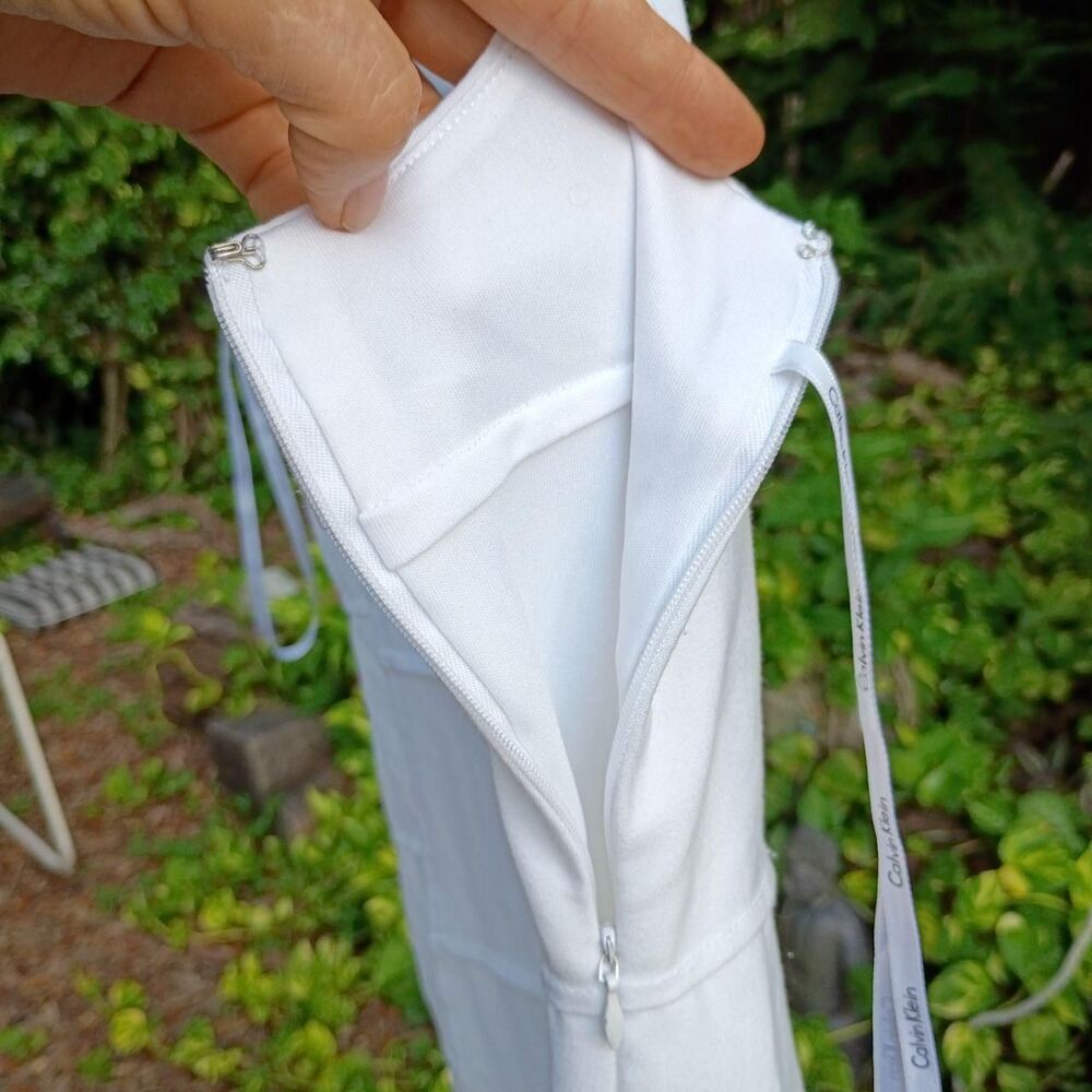 Calvin Klein Women's White Dress - Picture 3 of 5